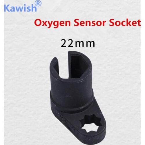 Universal Black 22mm 1/2'' Oxygen Sensor Offset Removal Flare Nut Socket Wrench Tool