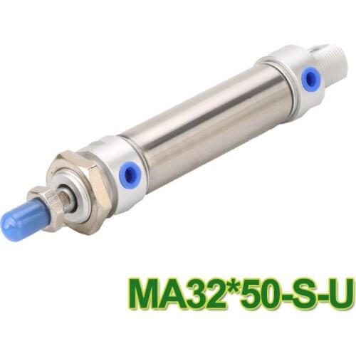 High quality Airtac type pneumatic mini cylinder MA32X50 stainless steel cylinder MA 32-50 pneumatic cylinder MA32*50 ma 32*50