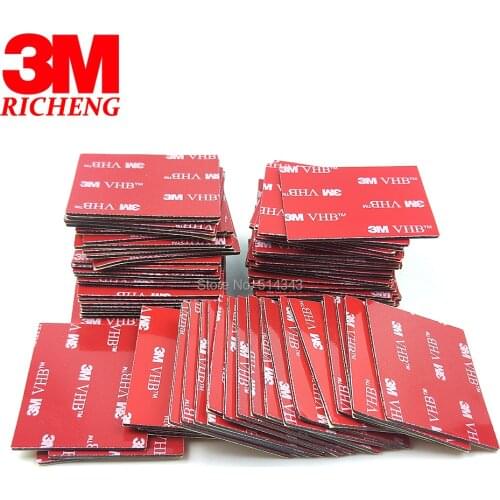 3M VHB 5952 High Sticky Acrylic Adhesive Double Sided Foam Tape It Can Sticky To Glass Metal And So On 38mm*50mm/10Pcs/Lot