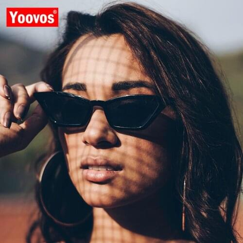 Yoovos 2021 Fashion Cateye Sunglasses Women Classic Luxury Sun Glasses Small Frame Retro Shopping Oculos De Sol Feminino UV400