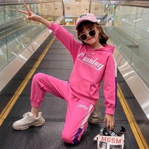 Teen Girls Clothing Sets 2021 Autumn Winter kids Girls Clothes Outfit Tracksuit Girls sport Suit Children Clothing 4 5 6 8 10