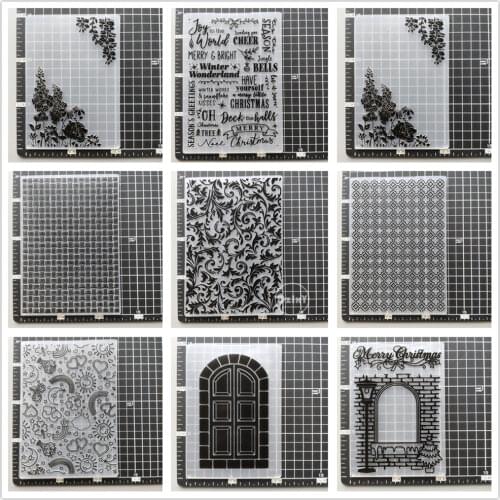 29 Styles) Lace Embossing Folders for Papers Photo Album Making Card Supplies DIY Geometry Plastic Scrapbooking Cutting Dies
