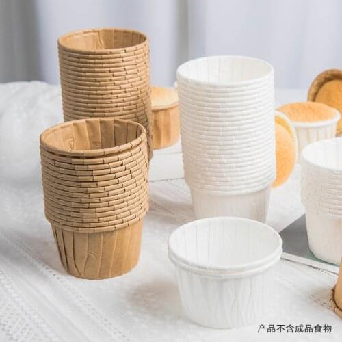 50Pcs/set Eco Friendly Muffin Cake Cups Baking Cake Paper Cups Wrappers Party Supplies Tray Case Pastry Baking Supplies