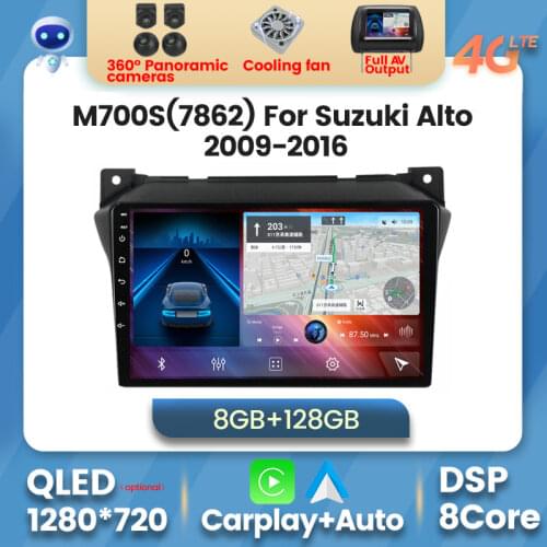 Android System Car Radio Multimedia Navigation GPS for Suzuki Alto 2009 2010 2011 2012 2013 - 2016 Stereo Player Unit 2 DIN