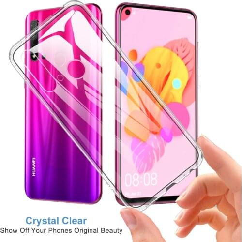 Clear Mobile Phone Cover Cases for Huawei Nova 5 5i 5T Pro Silicone Soft TPU Transparent Back Shell Nova5 T Nova5i Nova5Pro 5Pro
