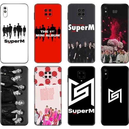 Black tpu Case For Xiaomi Redmi 7A 8 8A 9 9A 9C Case Redmi Note 8T 8 Pro T Note 9 9S 9 Pro Case Superm nct