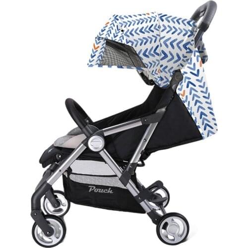 Baby stroller lightweight folding can sit reclining shock baby stroller sunscreen portable umbrella trolley
