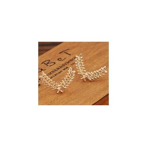 Korean version of the suit and shirt collar pin brooch Korean stereo small metal wheat Collar buckle Accessories free shipping