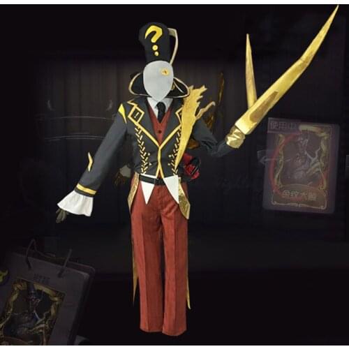 Game Identity V Cosplay costumes Hunter The Ripper Jack Cosplay Costume golden tentacle Skin Party Anime Cosplay Accessories