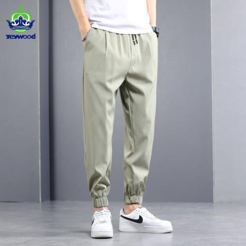 Summer Casual Pants Mens 2021 Thin Korean Trend Joker Sports Harem Pants Mens Jogging Clothing Trousers Large size M-4 5XL
