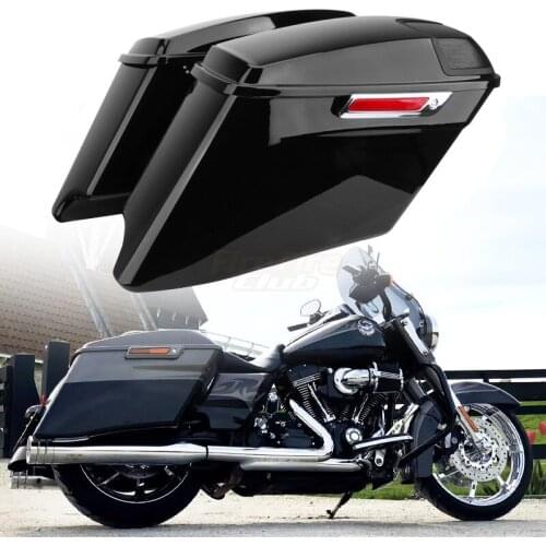 Motorcycle 4" CVO Extended Hard Saddlebags For Harley Touring Street Glide 2014-2020