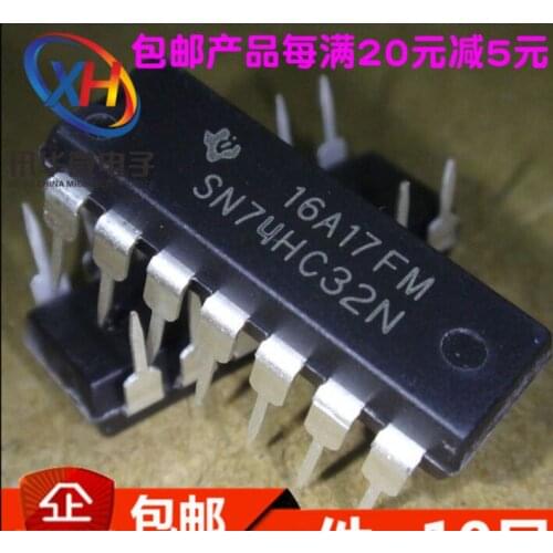 Xinyuan 10PCS/LOT SN74HC32N DIP14 SN74HC32 DIP 74HC32N 74HC32 new and original IC