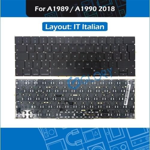 New A1989 A1990 keyboard Italian Layout For Macbook Pro Retina 13" 15" Mid 2018 IT Italy Keyboard Replacement