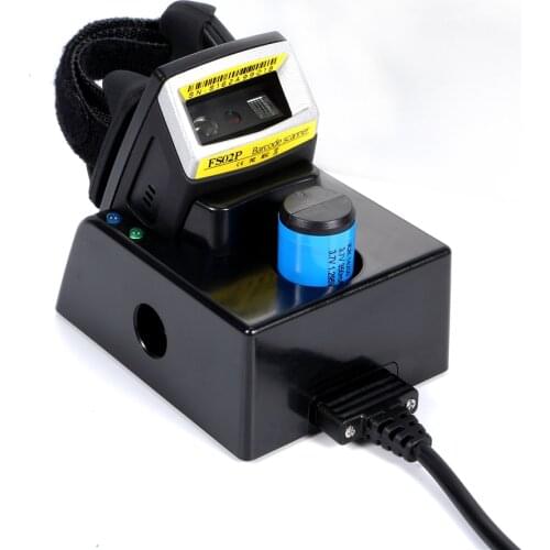 Latest Bluetooth Barcode Scanner FS02P Wearable Ring 2D Laser with Battery charger for Windows Mac IOS Android Mobile