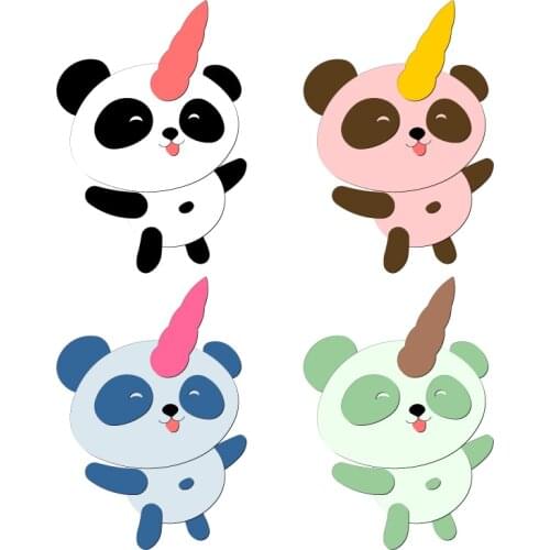 New Panda Puzzle Wooden Die Scrapbooking C2982 Cutting Dies Multiple Sizes Compatible With Most Die Cutting Machines