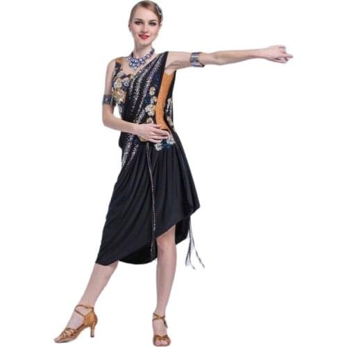 L-1776 Wholesalenew national standard cha cha Latin dance dress, High quality custom Latin dance dress for competition