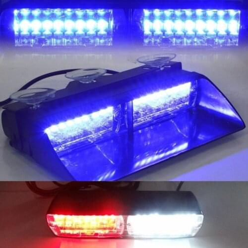 16 LED 48W Police Warning signal Viper S2 Car Dash/Windshield strobe light Auto LED Day driving flash light safety fog lamp 12V