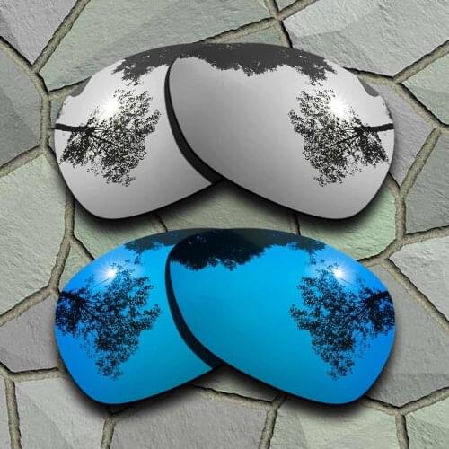 Chrome&Sky Blue Sunglasses Polarized Replacement Lenses for Oakley Crosshair 2012