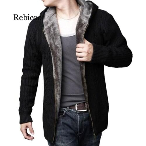 Rebicoo Mens Wool Cardigans