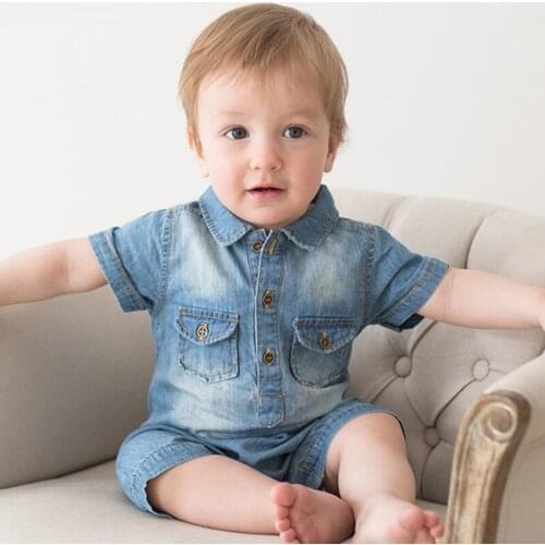 Blue Summer Modern Design Baby Suit Boy Clothes Creative Jumpsuit Baby Suit Neonata Abbigliamento Clothes Baby Set BD50YE