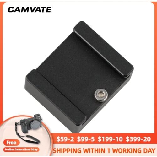 CAMVATE Cold Shoe Mount with 1/4" Thread Hole for DJI Osmo Handheld 4K Camera and 3-Axis Gimbal C1347