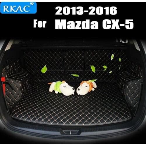 High quality! Special car trunk mats for New Mazda CX-5 2013-2016 waterproof cargo liner mats boot carpets for CX5 Free shipping