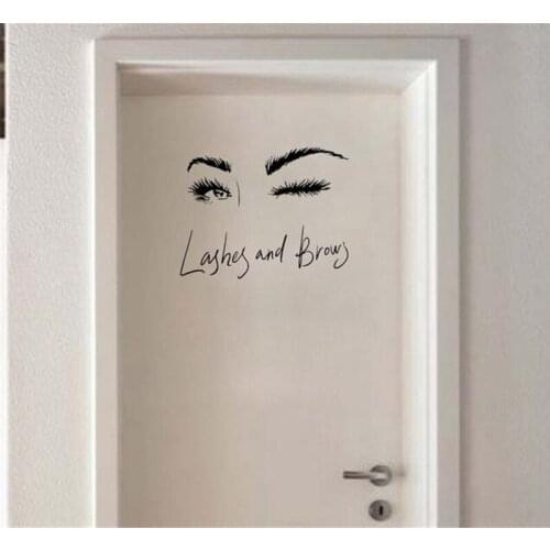 Vivid Eye lashes Wall Sticker decals Bedroom living room decoration for home Mural Art Decals Sexy stickers