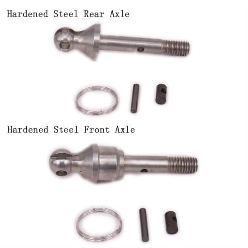 1PC Hardened Steel Rear&Front Wheel Axle For 1/10 Rc Hobby Model Car Traxxas Slash SLA021 SLA022 Upgraded Parts