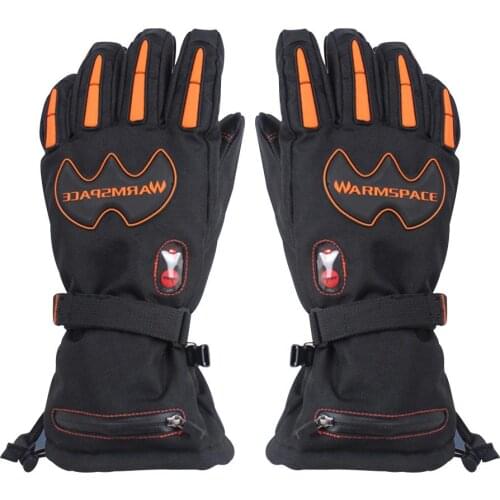 Winter Temperature Control Electric Gloves Ski Riding Gloves Hand Five Fingers Heating Thick Warm Waterproof Windproof Gloves