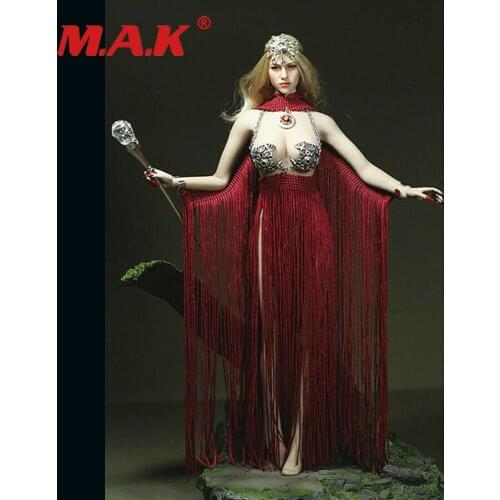 1/6 Fringe Skirt Dress Sexy Goddess Dress Accessories For 12" Kt004 Head Big Bust Steel Bone Action Figure Dolls
