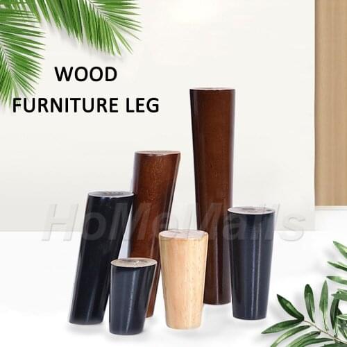 1 Piece of Wooden Furniture Leg Straight Leg Oblique Leg TV Cabinet Sofa Table Cabinet Coffee Table Support Leg Furniture