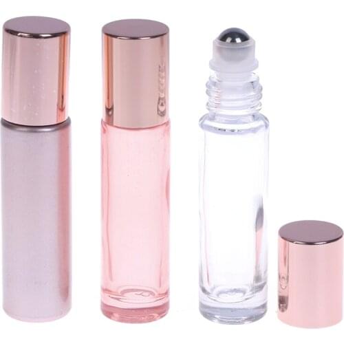 10ml Roll On Essential Oil Empty Perfume Roller Ball Bottle For Travel Packing