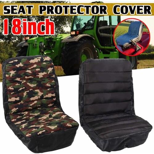 11/15/18" Tractor Mower Seat Cover Protector Dustproof Lawn Riding Outdoor Backrest Accessory for Heavy Farm Vehicle Forklift