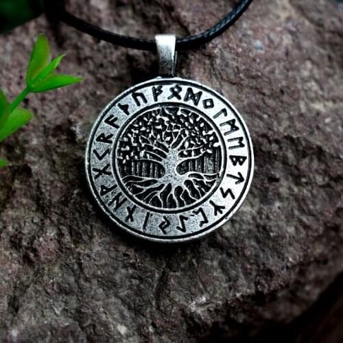 12pcs Vikings Amulet Tree Of Life Necklace