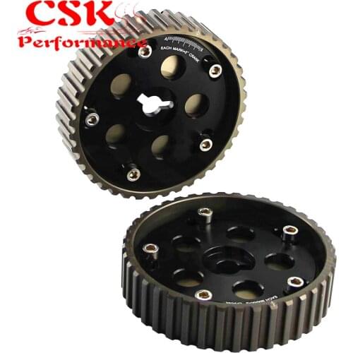 2pcs Adjustable cam gears for Suzuki Swift GTI G13B cam pulley Black