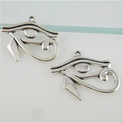 5pcs Antique Silver Egyptian Egypt Pyramid All-Seeing Evil Eye Charms Pendants DIY Jewelry Findings Accessories 12392