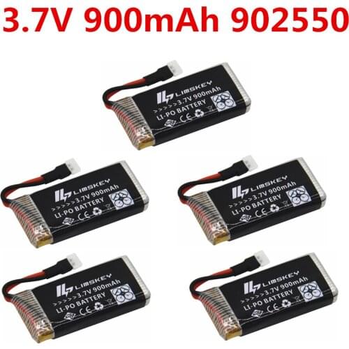 5pcs 3.7V 900mAh 25C Lipo Battery for Syma X5C X5SC X5SW Top selling Q7 RC Quadcopter Drone Battery for SYMA Drone RC Battery