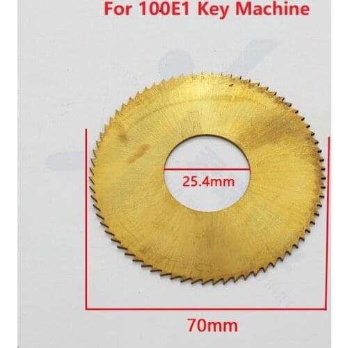 70mm x 25.4mm Milling Cutter For DeFu 100E1 Vertical key Duplicated Cutting machine