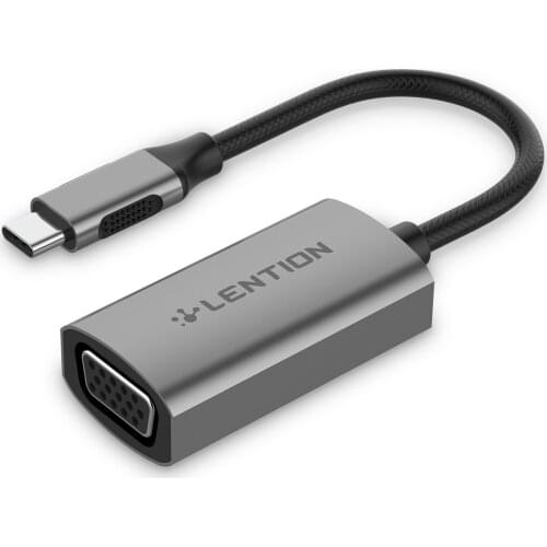 USB C to VGA Adapter,Type C to VGA Cable Converter for MacBook Pro, 2018 2019 iPad /Mac Air, Surface Book 2/Go,Chromebook 13/15