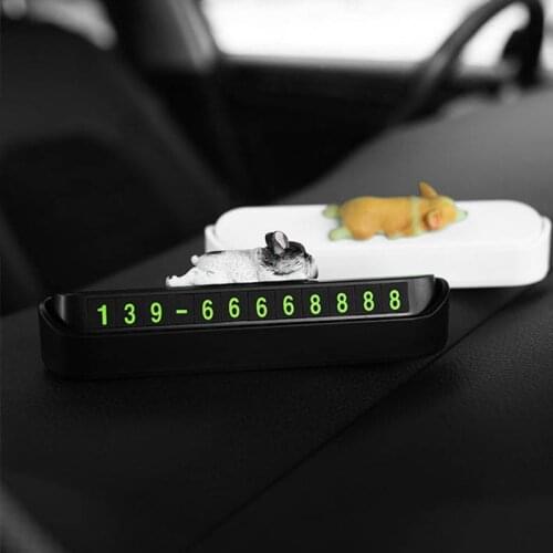 Car Phone Number Card Plate Car Sticker Temporary Parking Card Telephone Number Car Park Stop Automobile Accessories Car styling