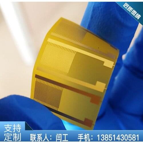Large Size 50umPI Flexible Interdigital Electrode IDE Capacitor Array Scientific Research Chip Biosensor Consumables