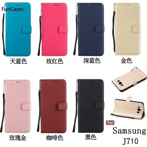 Pure Color PU Leather Case sFor Coque Samsung J510 PU Leather Case Kryty Animal PU Leather Case Samsung Galaxy J5 2016 5.2" Pone