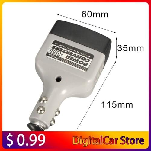 DC 12/24V To AC 220V USB Car Mobile Power Inverter Adapter Auto Car Power Converter Charger Used For All Mobile Phones