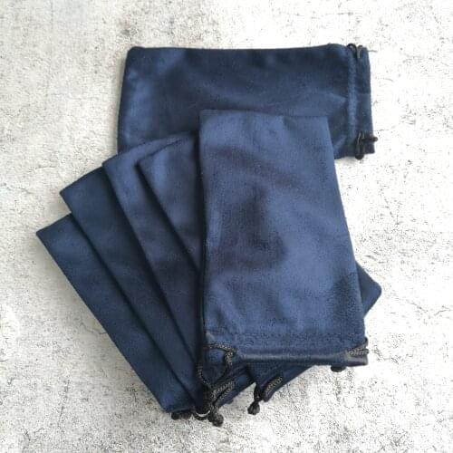 LANBO 50 pcs 18*9.5cm Pouch Bag Glasses Case Soft Eyewear Charpie Cloth Bag Wholesale Spectacle Sunglasses Case Blue Color S27