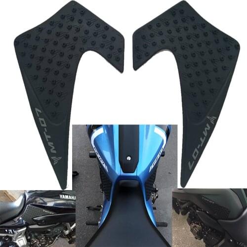 For Yamaha MT07 MT 07 MT-07 2013 2014 2015 2016 2017 Protector Anti slip Tank Pad Sticker Gas Knee Grip Side Decal
