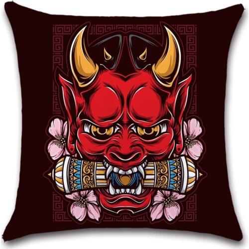 Grimace woman printed linen polyester cushion cover pillowcase decoration for home sofa chair kids girl bedroom gift