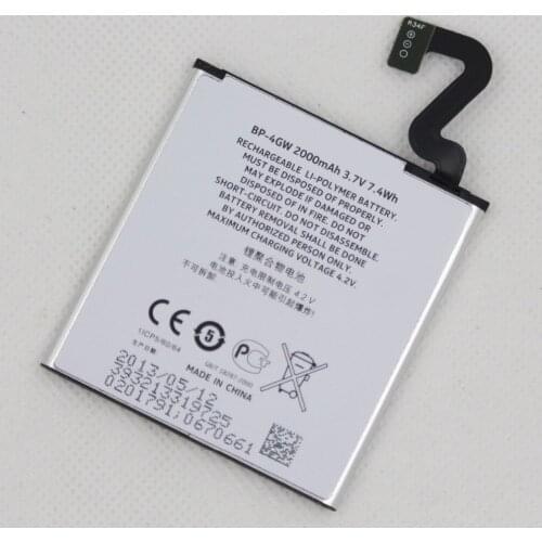ISUNOO 10pcs/lot BP-4GW Mobile Phone replacement Battery For Nokia Lumia 920 920T BP 4GW BP4GW internel battery 2000mah