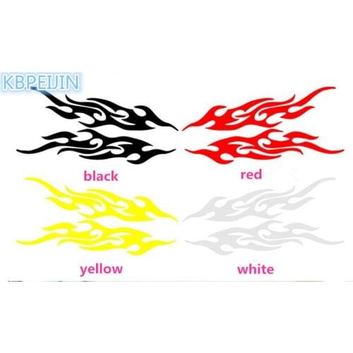 HOT 2pcs Car Flame Fire Sticker Engine Hood Decor Accessories for Chevrolet cruze aveo captiva trax epica spark Auto Styling