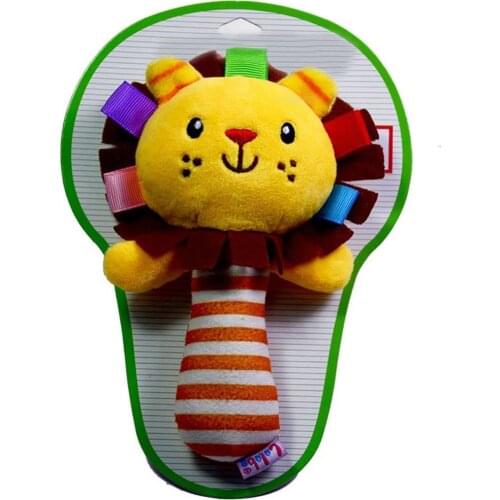 Cute Animal Newborn Baby Rattle Plush Doll Hand Bells Sleeping Pacify Toy Gift