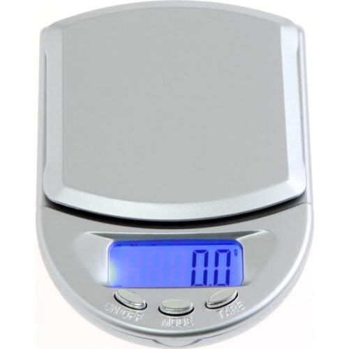 Mini 500G Digital Pocket Scales Jewellery Jewelers Blue Lcd Display 500g/ 0.1G Balance Portable Electronic Weight Scale